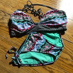 Multicolor two Piece swim suit